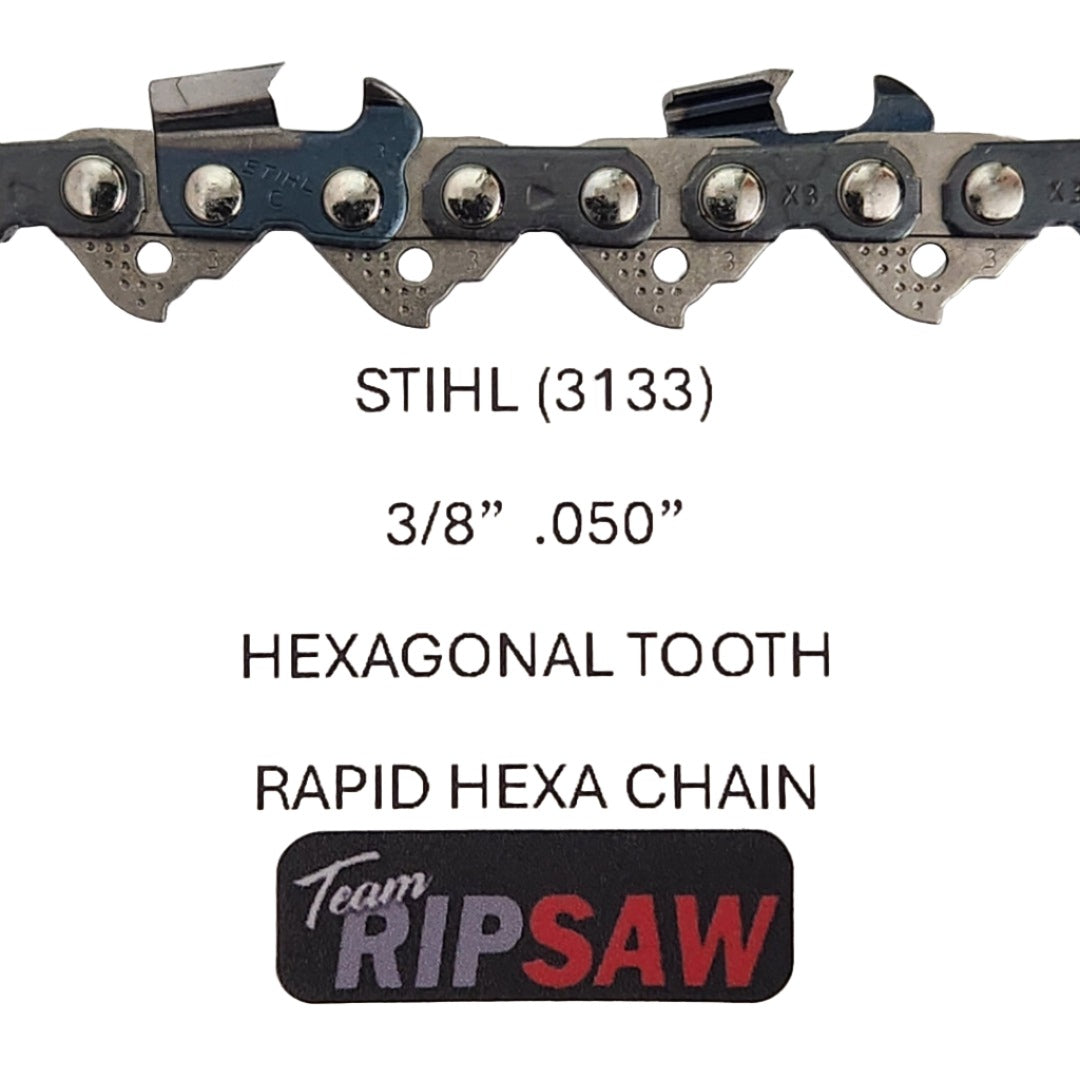 STIHL RAPID - HEXA 33RH aka 3133 Chisel Chain (3/8 .050) Select a Size ...