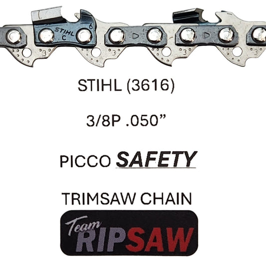 STIHL PICCO SAFETY PS3 aka 3616 Trim Chain (3/8P .050) - Select a Size 2-Pack