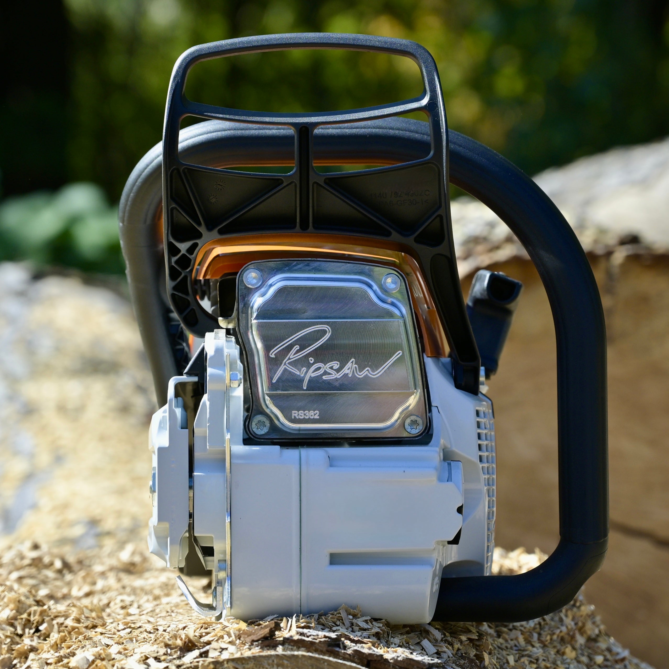 A Ripsaw Signature Series Exhaust installed on a Stihl MS362