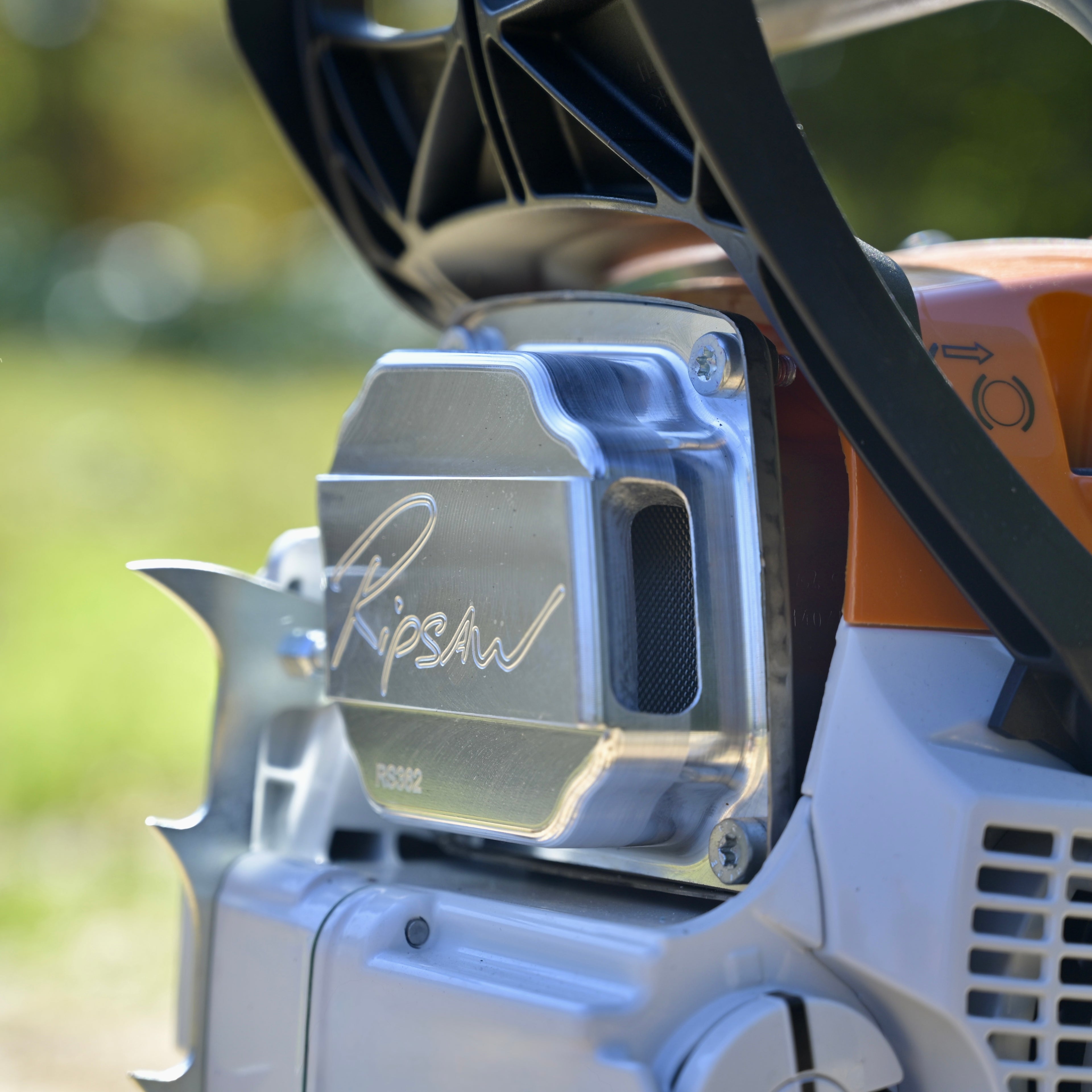 A Ripsaw Signature Series Exhaust installed on a Stihl MS362