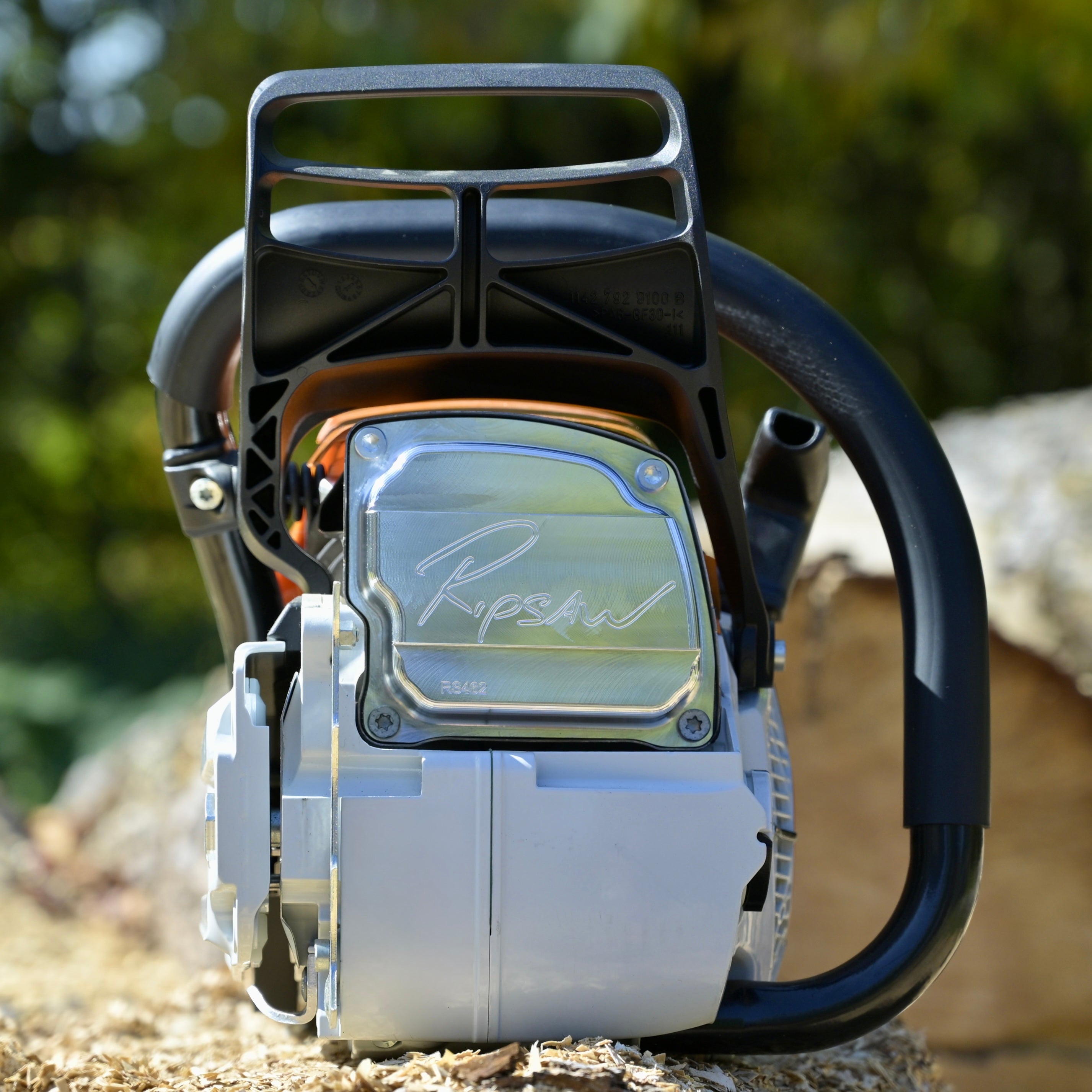 A Ripsaw Signature Series Exhaust installed on a Stihl MS462
