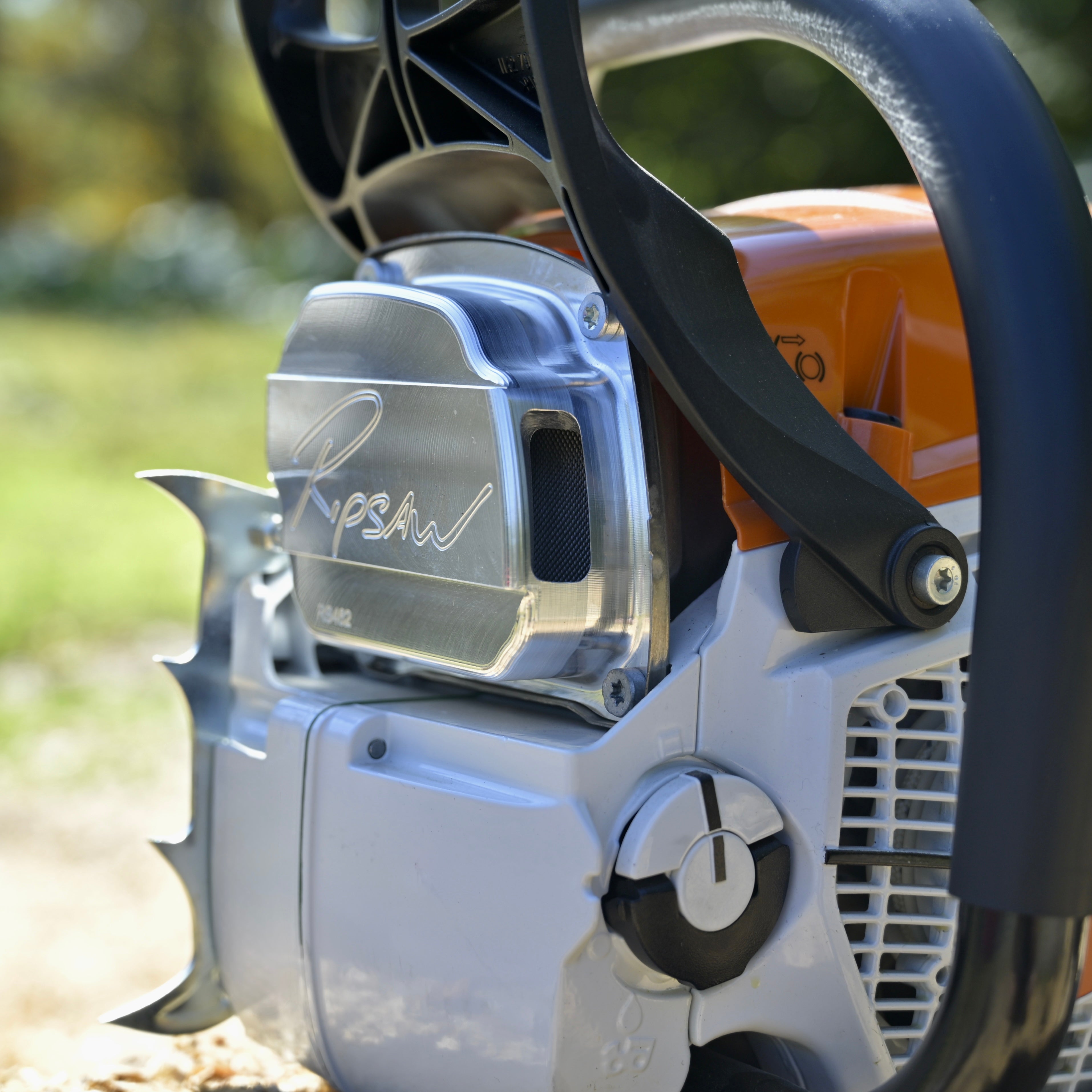 A Ripsaw Signature Series Exhaust installed on a Stihl MS462