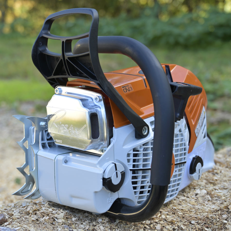 A Ripsaw Signature Series Exhaust installed on a STIHL MS500i