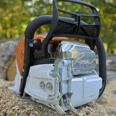 A Ripsaw Signature Series Exhaust installed on a STIHL MS500i