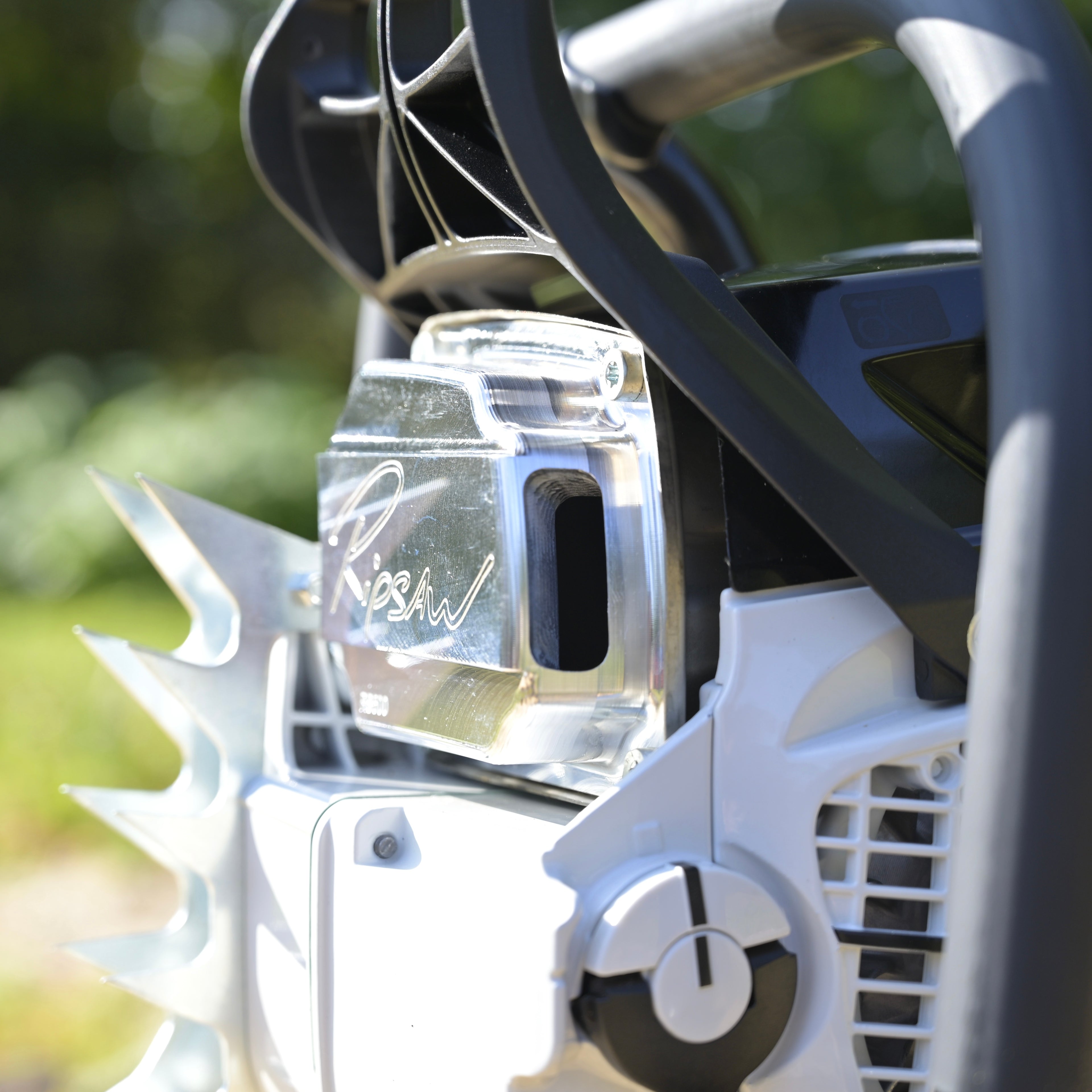 A Ripsaw Signature Series Exhaust installed on a STIHL MS500i