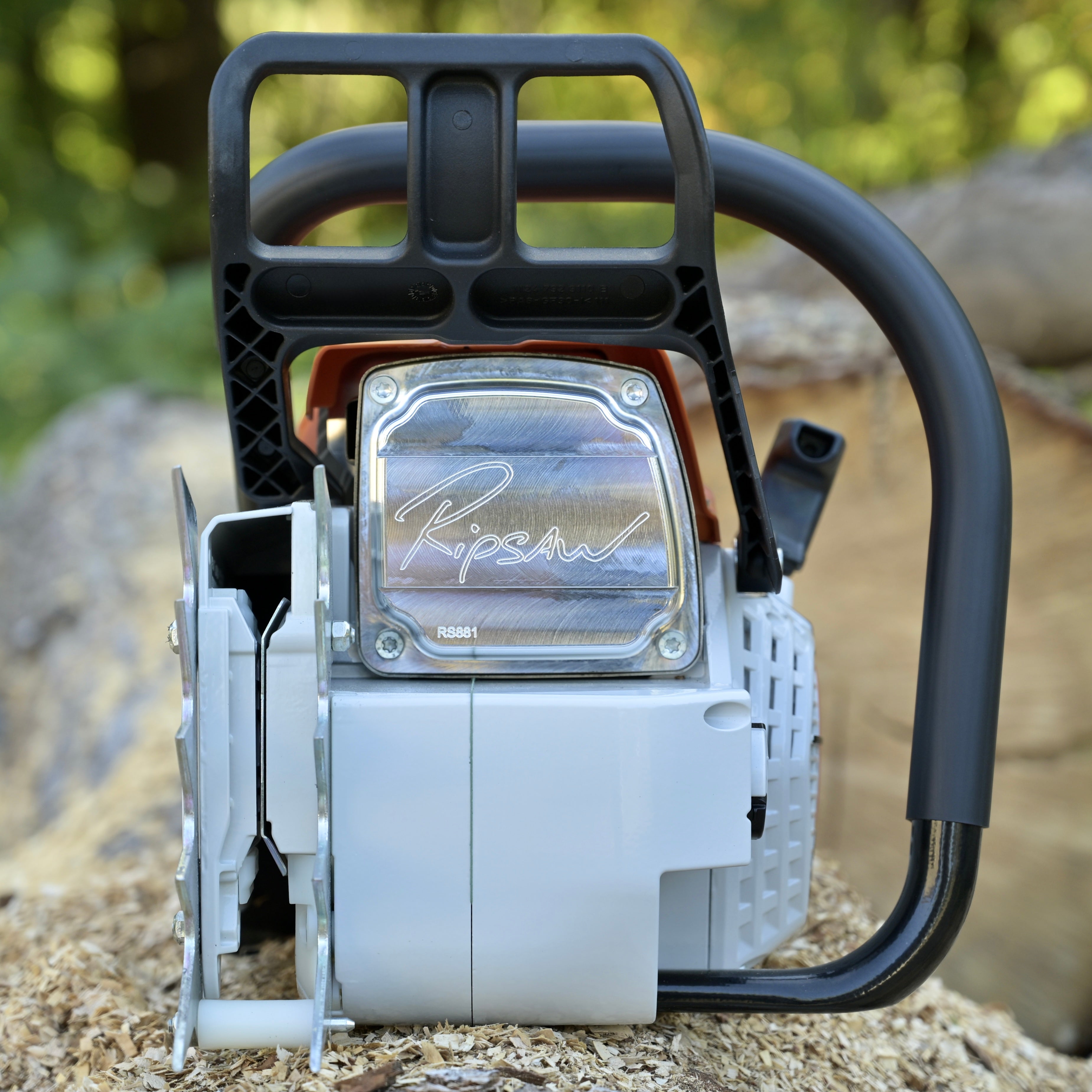 A Ripsaw Signature Series Exhaust on a Stihl 881