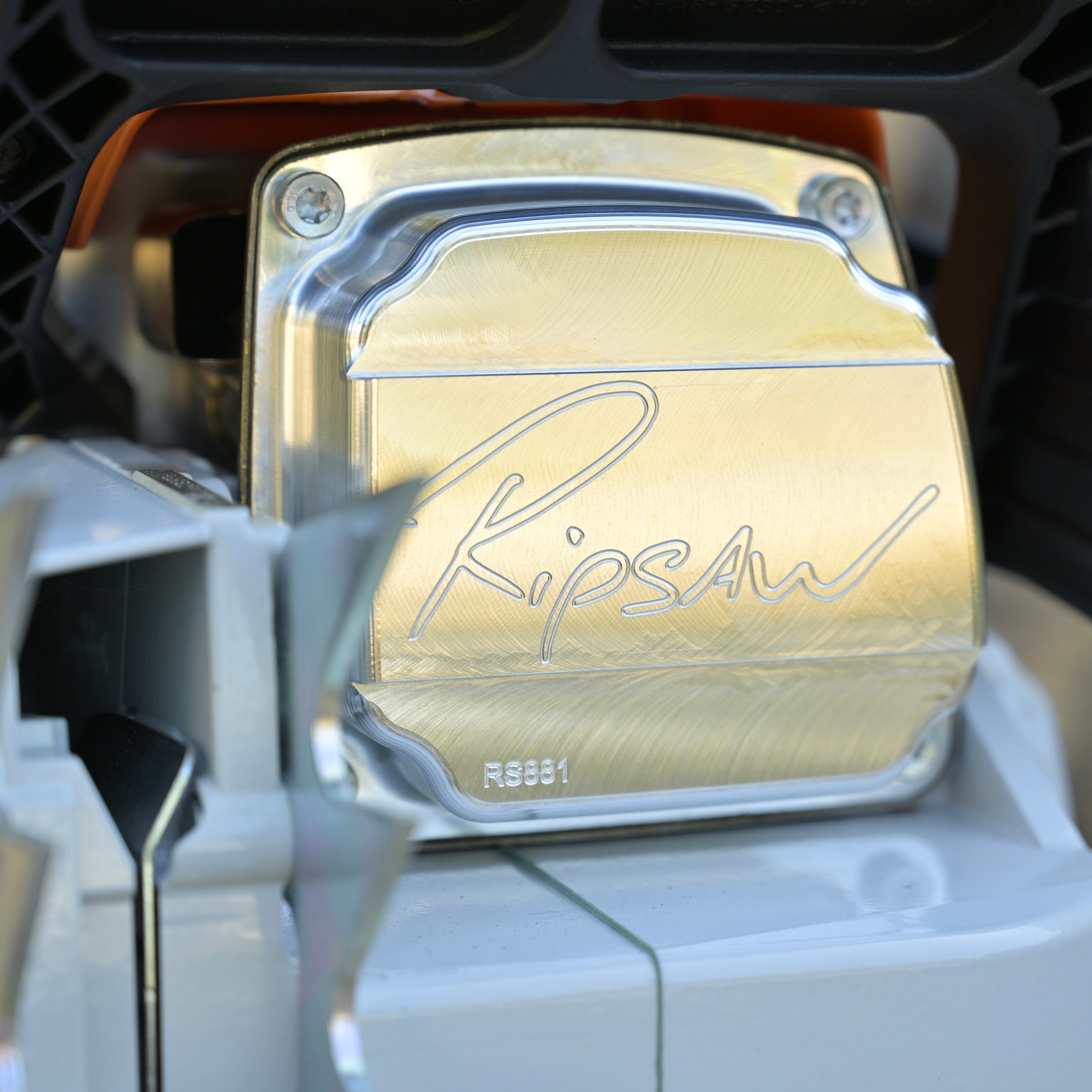 A Ripsaw Signature Series Exhaust on a Stihl 881