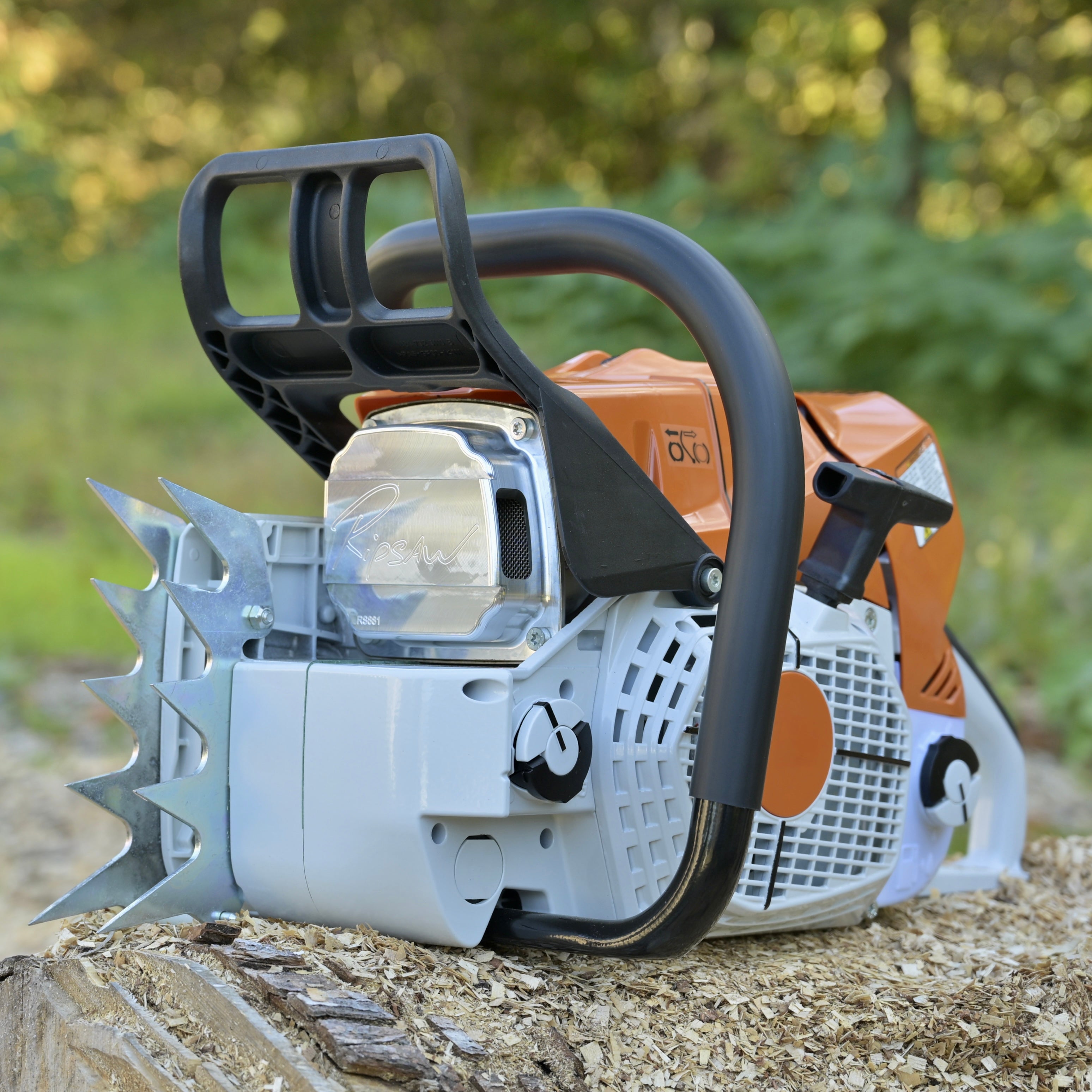 A Ripsaw Signature Series Exhaust on a Stihl 881