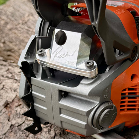 A Husqvarna 562 with a Ripsaw Signature Series Chainsaw Exhaust